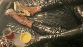 Messy Food Fetish Masturbation Session - Full Version