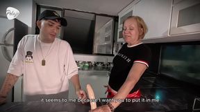 My Boyfriend Cheated On Me With My Grandma, The Worst Is That She Fucks His Ass Right Behind Me