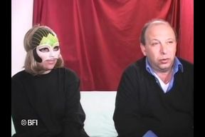 Masked Redhead From Milan Shows a Group of Men How to Suck Dick