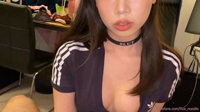 Hot Asian Girlfriend Sucks And Gets Fucked Rough