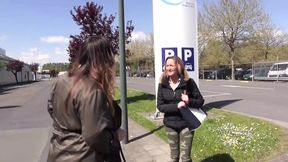 Hitchiking in Flanders part 1, threesome with Lynn