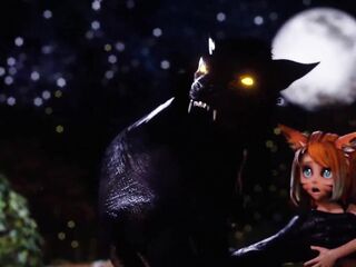 three catgirls summon a gigacock demon and get fucked naive