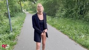 Blonde Slut! a Quickie Just off the Road!