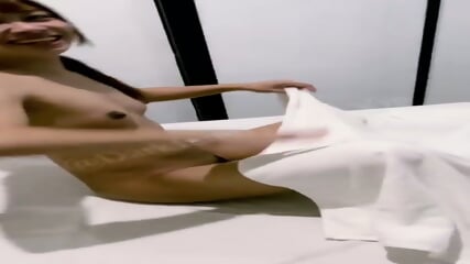 Thai girl fucking two guys in threesome