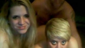 Blonde friend sucking my dick in arousing amateur clip