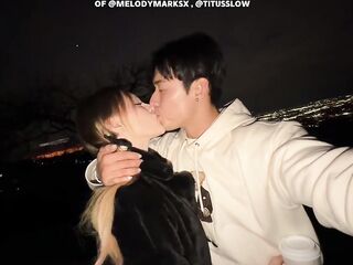 getting nasty in the car after dinner