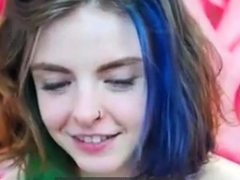 Emo 18-Year-Old With Tattoos Masturbates on Webcam