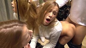 HARDCORE PUBLIC QUICKIE IN FITTING ROOM - ALEXIS CRYSTAL