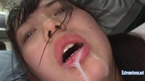 Abe Idol college girl Gets Ambushed On Train Fingered Fucked And BJ Cum In Mouth C