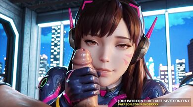 3D Animation : Overwatch - Dva Needs Your Cock