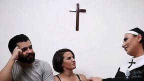 Forbidden Video: Naughty Nun Takes It in the Ass