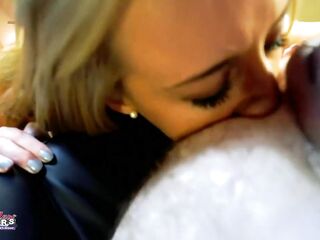 Olyssia Skinny Blond Inked Coed Moist Rimjob Intensive Booty!