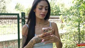 German Dude Picks Up Tiny Latina Breiny Zoe for Bareback Casting Fuck in Berlin