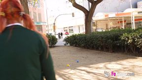 Nataly tries the old cock of Don Jorge and she falls in love