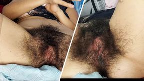 Horny mom undresses and masturbates with moans. Naughty sexy milf tries on naked clothes.