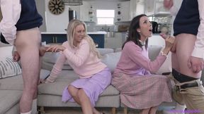 Katie Morgan and Shay Sights MILF Foursome Sex