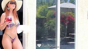 Sensual sex with busty Janet Mason and guy