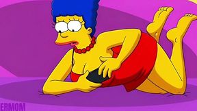 Husband Films His Wife Cheating on His sorry ass on Their Pink Couch in This Filthy Simpsons Hentai Parody