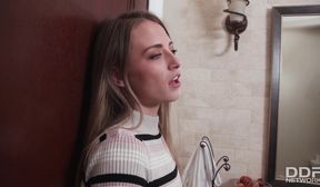 skinny teen kyler offers her ass for good marks