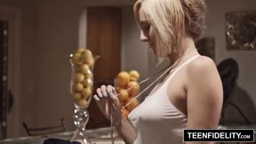 TEENFIDELITY - Kate England Plays Strip Poker w not Stepdad