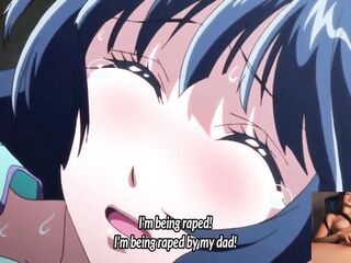 StepDad punishes his daughter's aperture (uncensored comics English subtitles)