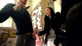 Two German Best Girl Friends Julia Parker and Maria Gail Talk to Risky No Condom FFM 3some Sex at Lost Place