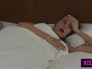 Step Mommy Shares Hotel Daybed with Step Son After Mix-Up – Catches Him Jerking Off?