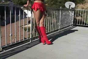 Big boobed MILF gets her both holes nailed hard