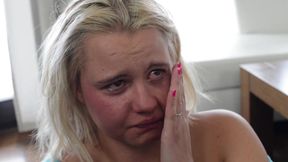 Faceslapping - kiss me or I slapp your fucking face - by top dominatrix Nia black and slave Kornelia Blond