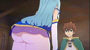 Aqua's luck - Konosuba Hentai