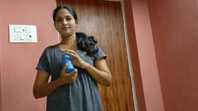 INDIAN BEAUTIFUL WIFE CALM ANGRY HUSBAND WITH MASSAGE