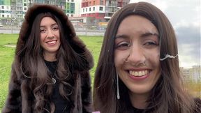 Katty West gets a facial thanks to a helping hand