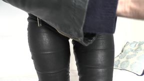 Bound to the Fuck Machine in a Cock Cage, Swallowing a Stranger's Cum, Lady Victoria Valente