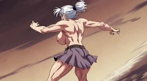 Ai Athletic Women in Cartoon Scenes