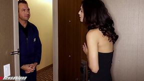 Horny Electrician Plugs In To the Tight Pussy Of a Stunning Slim Latina Beauty