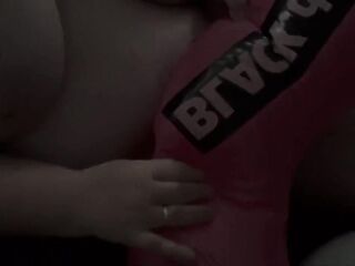 big beautiful woman with Pool Inflatable