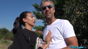 Public Agent - Asian American student fucked while her boyfriend waits