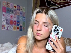 Amateur Blonde Teen Plays Solo with Toy Webcam Porn