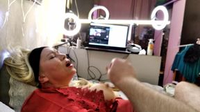 A circumcised cock in the mouth of a whores wife, or a mature bitch's pussy in the sperm of Russian writer Peter Stone))