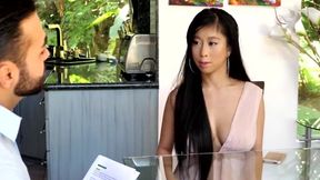 A permanent Thai masseuse settled in the house of a rich guy and fulfills his every request