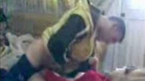 Arab chick is awakened for some midnight sex