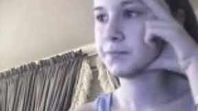 Teen chick on webcam is slutty ass hell on the webcam