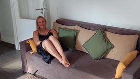 Amateur Blonde Mature Wife Enjoys Sex After Walking