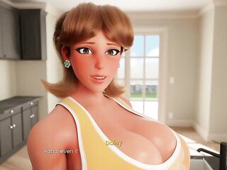 Mansion Days [ TABOO Anime Game ] Ep.two CAUGHT with a GIANT BONER by my STEP MOMMY in the kitchen !