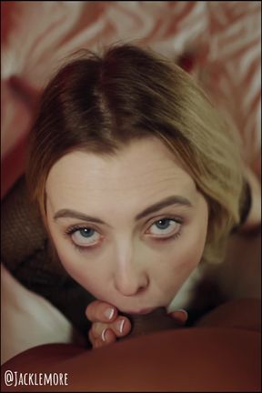 Cute British Blonde Lottie Lou POV Blowjob