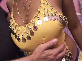 Big ass Indian honey sucks and fucks big dick in bed