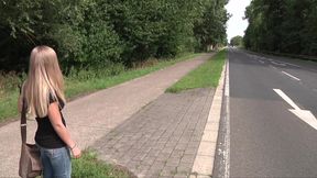 German Girl cars off and get fucked by a real macho