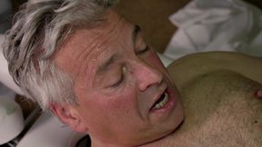 Blonde and old guy crazy hard fuck