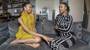 ”Black big saggy tits COUGAR cheating with best friend in passionate sesh!”