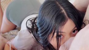 Nerdy Latina stepsis with big tits shows me that she fucks like a slut